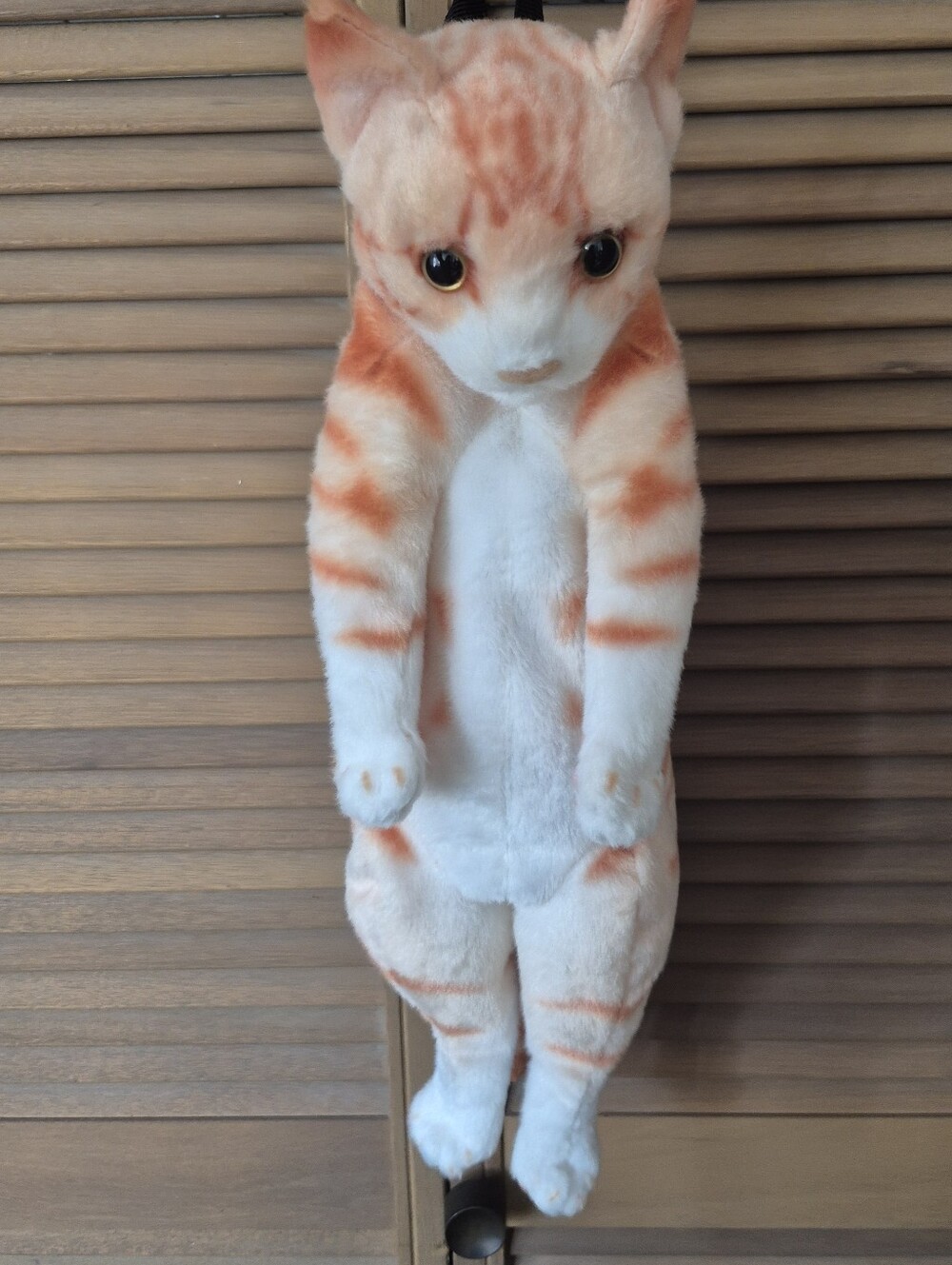 NWT★ Real?? Cat Orange Tabby Plush Backpack